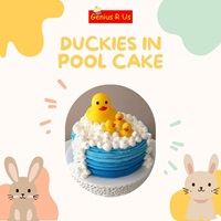 Duckies in Pool Cake 200x200