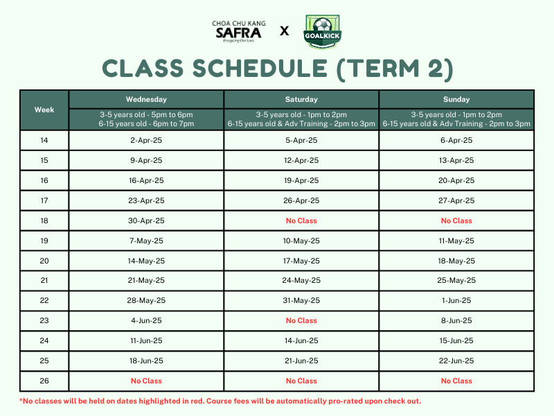 GoalKick T2 2025 Schedule V4